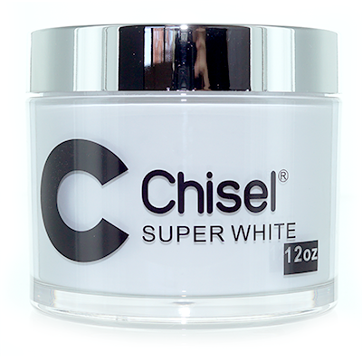 CHISEL 2 IN 1 ACRYLIC & DIPPING REFILL 12OZ - SUPER WHITE